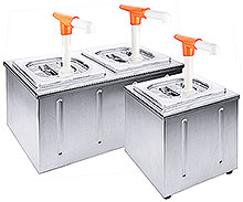 Saucendispenser mit Kühlung