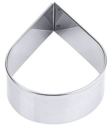 Ausstecher Tropfen, glatt