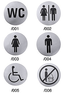 Toiletten-Türsymbole