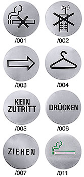 Hinweis-Türsymbole