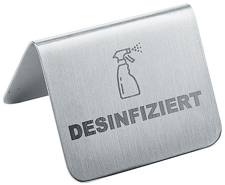 Aufsteller DESINFIZIERT