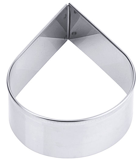 4037/045 Ausstecher Tropfen, glatt