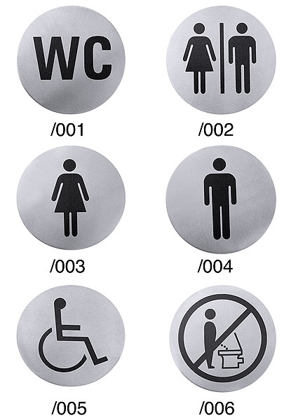 Toiletten-Türsymbole